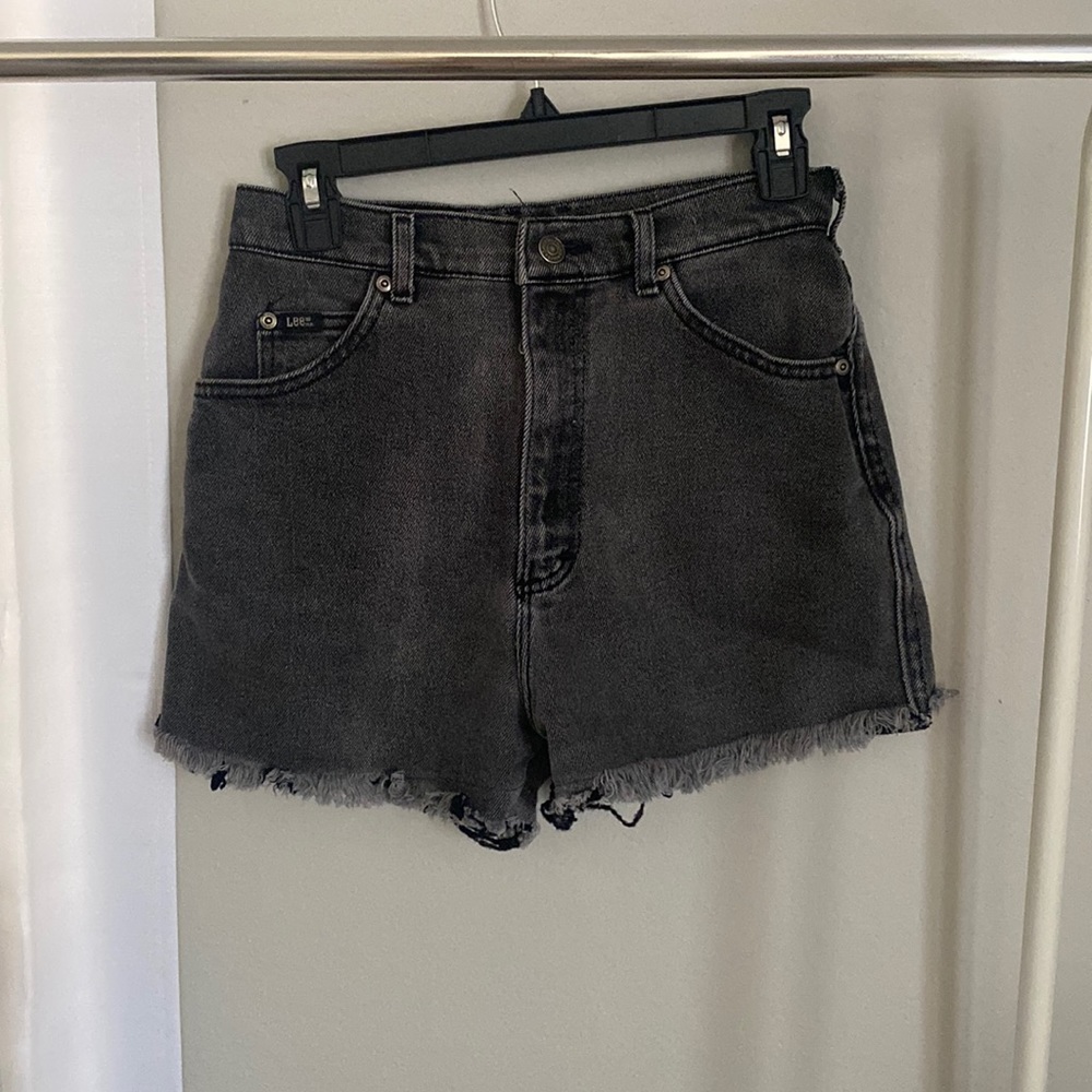 Black High Waisted Lee shorts